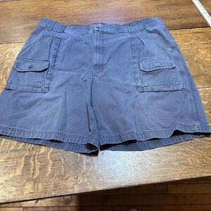Cabelas 7 pocket hiker mens cargo‎ shorts grey sz 44 cotton